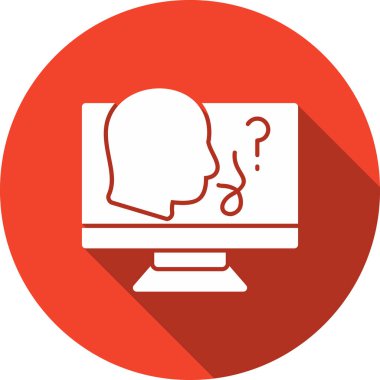 Soru işareti. Basit resimleme