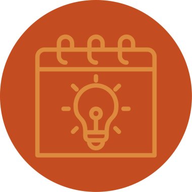 Ampul simgesinin vektör illüstrasyonu