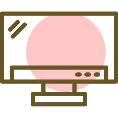 Bilgisayar simgesinin vektör illüstrasyonu