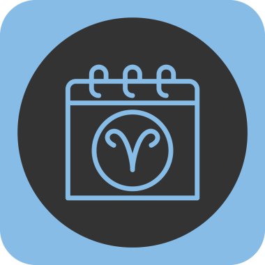 Takvim simgesinin vektör illüstrasyonu