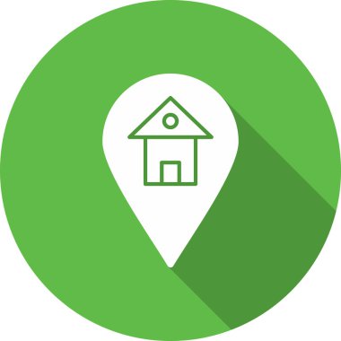 Konum pin vektör simgesi