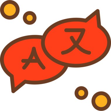 Konuşma simgesi, vektör illüstrasyonu