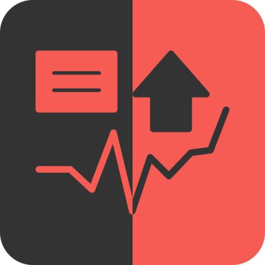 grafik çizelgesi simgesi, vektör illüstrasyonu
