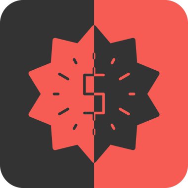 Bir kar tanesi simgesinin vektör çizimi