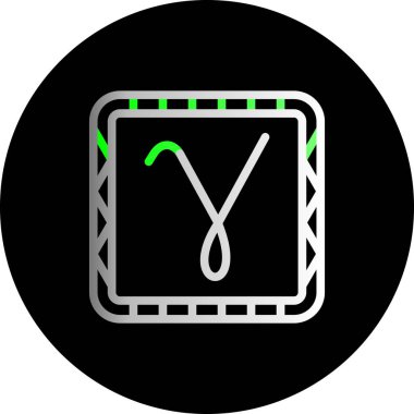 Modern b 'nin vektör illüstrasyonu eksik simgesi