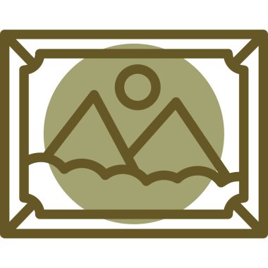 pusula düz vektör simgesi