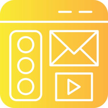 Web tasarım simgesi, vektör illüstrasyonu