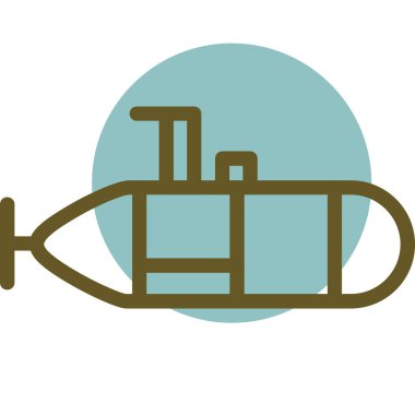 Bir gemi simgesinin vektör çizimi