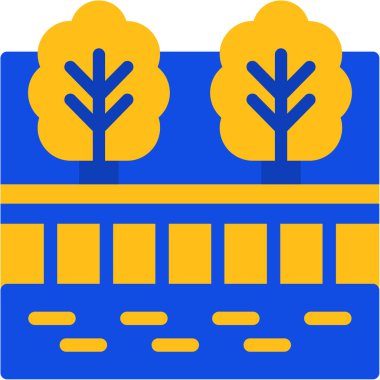 Şehir parkı simgesi oluşturma - taslak biçimi