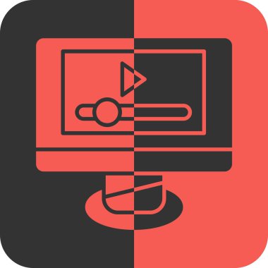 vektör modern monitör ve ekran simgesi