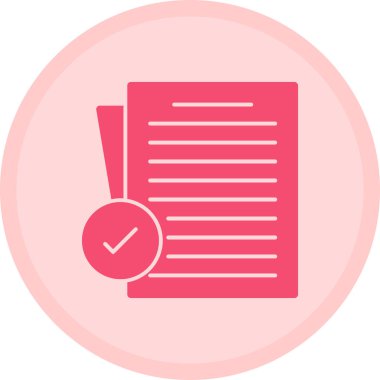 Belge. Web simgesi basit illüstrasyon