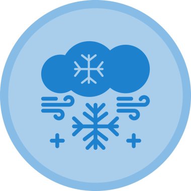 Kar tanesi. Web simgesi basit illüstrasyon