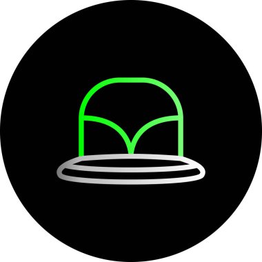 Yeşil ve siyah arkaplanın vektör çizimi