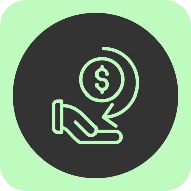 para değişim simgesi soyut arkaplanda izole