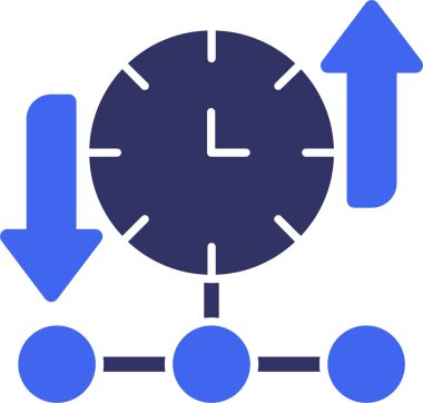 Zaman simgesi vektör illüstrasyonu