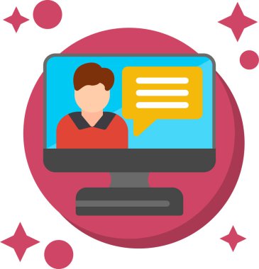 Dizüstü bilgisayar simgesi vektör çizimi