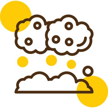 Bir bulutun vektör illüstrasyonu