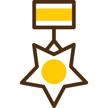 ödül madalya ikonu vektör illüstrasyonu