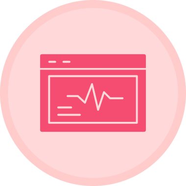 Simge simgesinin vektör illüstrasyonu