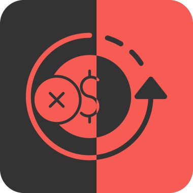 Beyaz arka planda dolar işareti simgesi. vektör illüstrasyonu.