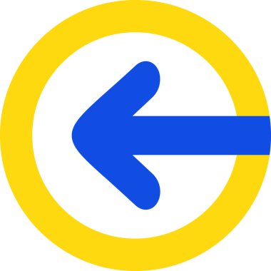 İlkel biçimden sola simgeyi döndür