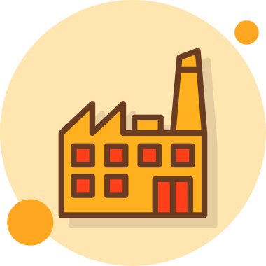 Fabrika. Web simgesi basit tasarım