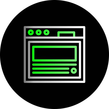 Tarayıcı pencere simgesi soyut arka grubunda izole edildi