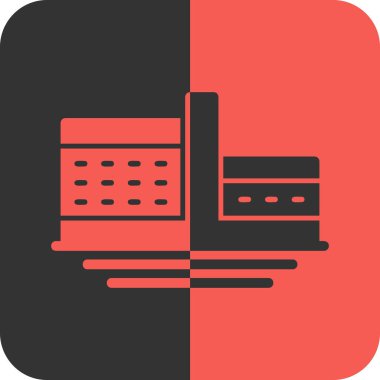 Tek bir izole simgenin vektör illüstrasyonu