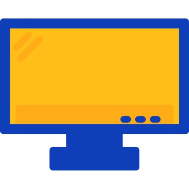 bilgisayar ekranı simgesi düz biçimli