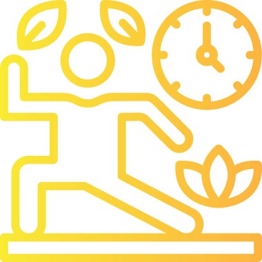 Saat. Web simgesi basit illüstrasyon