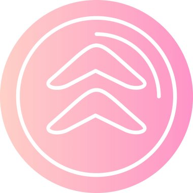 Benzersiz dairesel ok çizgisi vektör çizgisi simgesi