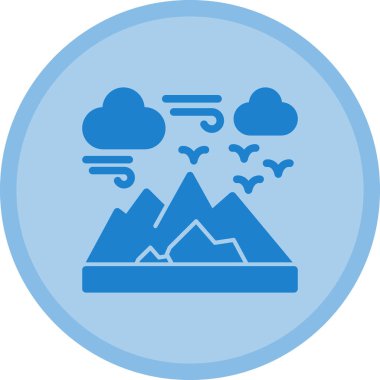 Bulut simgesi vektör illüstrasyonu