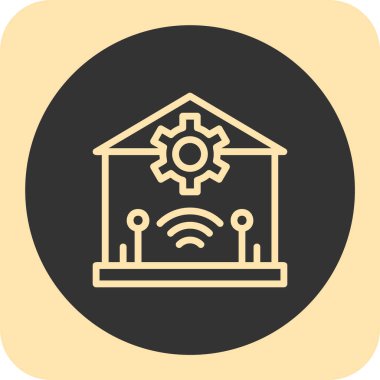 Soyut arkaplanda kablosuz simge izole edildi