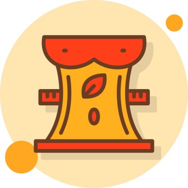 Bir makine simgesinin vektör illüstrasyonu