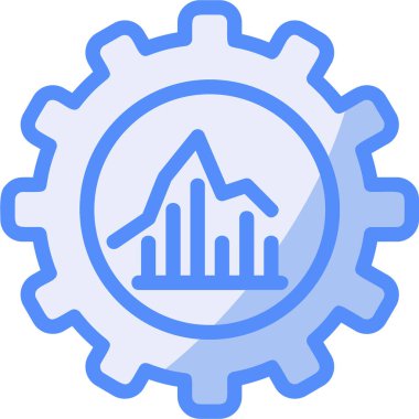 dişli simgesi, vektör çizimi