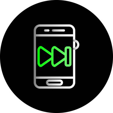 Mobil ve uygulamalar için illüstrasyon simgesi.