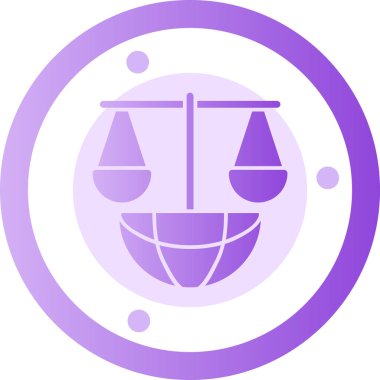 Bir kürenin bir simgesinin vektör çizimi