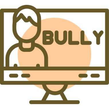 Zorbalık simgesinin vektör illüstrasyonu