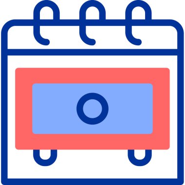 Takvim simgesi, vektör çizimi