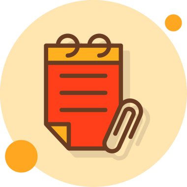 Belge. Web simgesi basit illüstrasyon