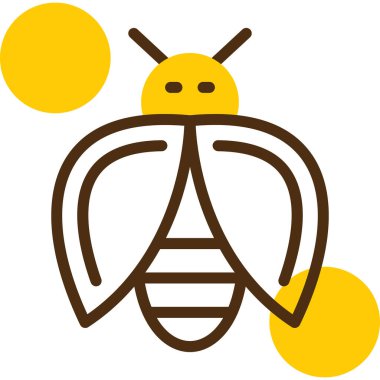 Arı simgesi, vektör illüstrasyon