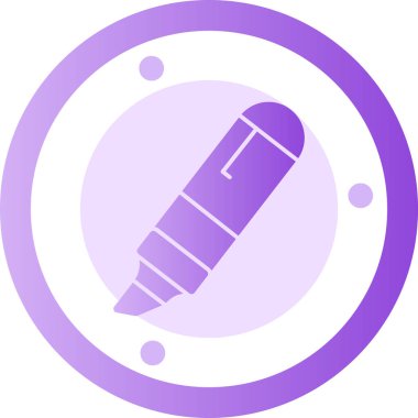 Kalem. Web simgesi basit illüstrasyon