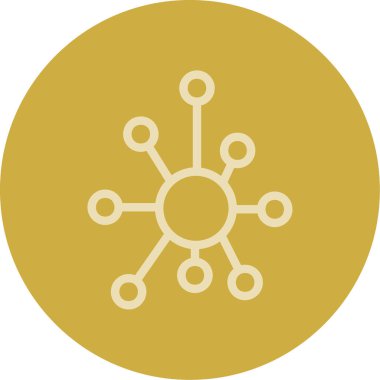 şebeke. Web simgesi basit illüstrasyon