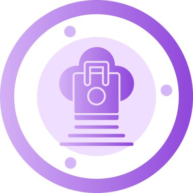 Bir kilit simgesinin vektör illüstrasyonu