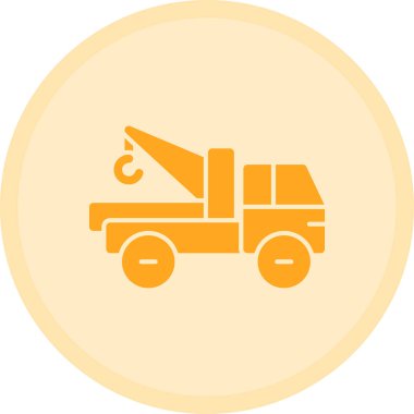 İnşaat renkli vektör simgesi.