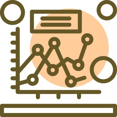 iş grafiği ikon vektör illüstrasyonu