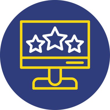 yıldız web simgesi basit tasarım