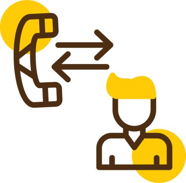 çağrı simgesi, vektör illüstrasyonu.