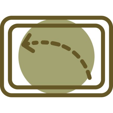 Tek bir izole simgenin vektör illüstrasyonu