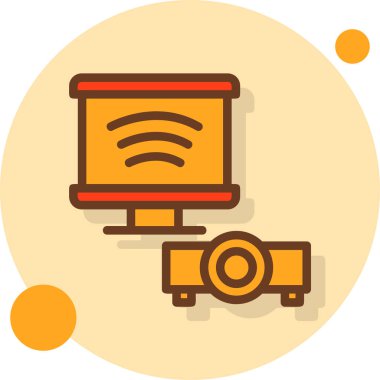 Kablosuz. Web simgesi basit illüstrasyon